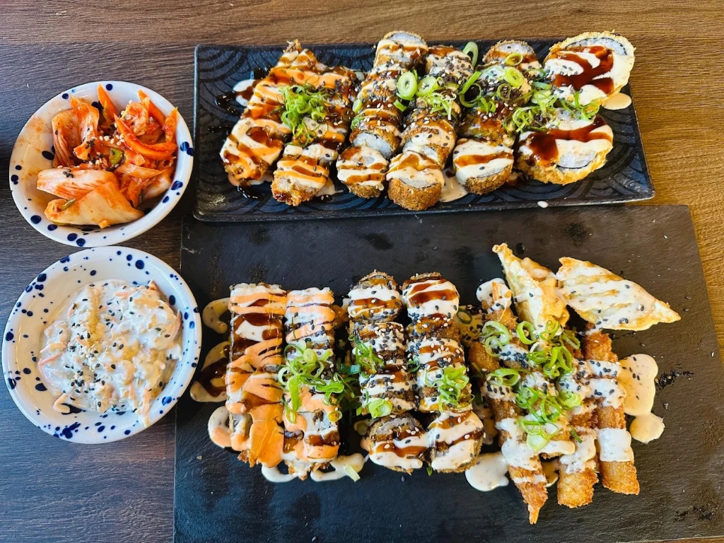 Sushi Platters mit Kimchi